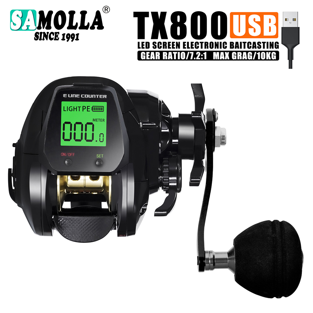 Shimano Reel Stradic - SAMOLLA Baitcasting Fishing Reel Electronic Big