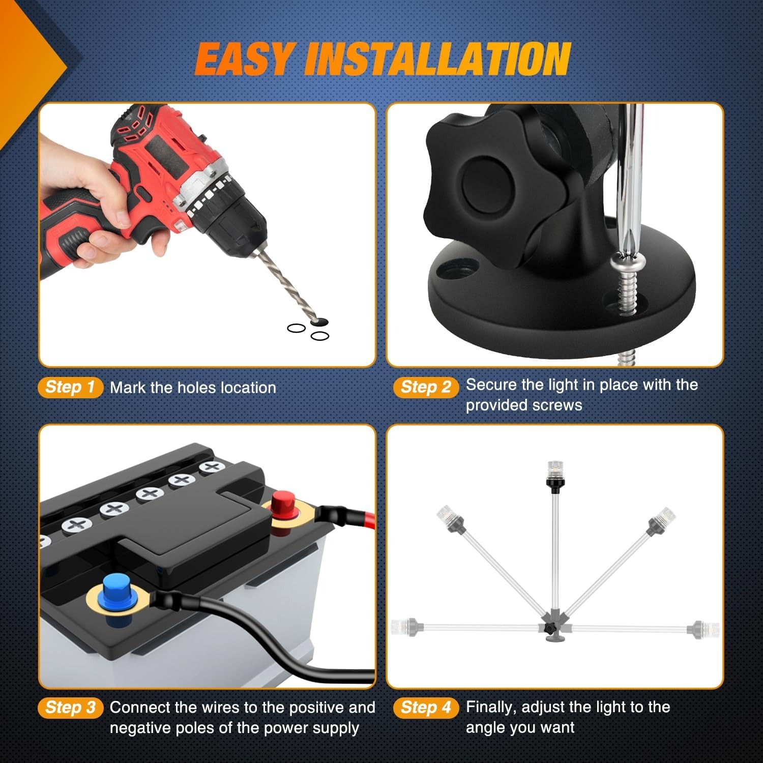 Nilight Marine Boat Stern Ligh - Fishing Boat Navigation Light review and price