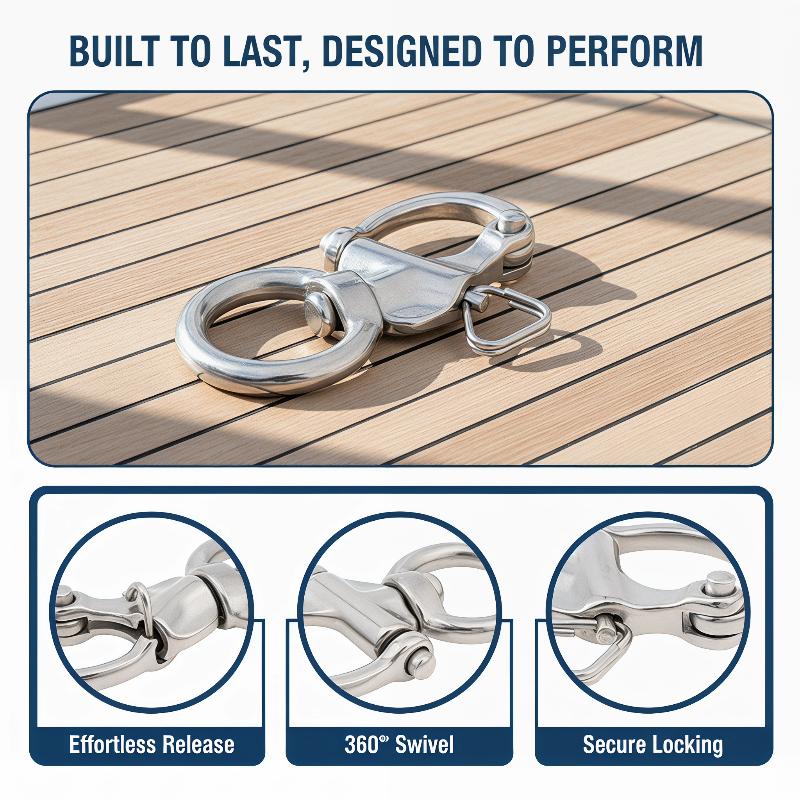 Marine Swivel Snap Shackle 316 - Fishing Boat Trailer review and price