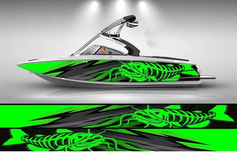 Camo Black and White Marlin Fi - Fishing Boat Trailer review and price