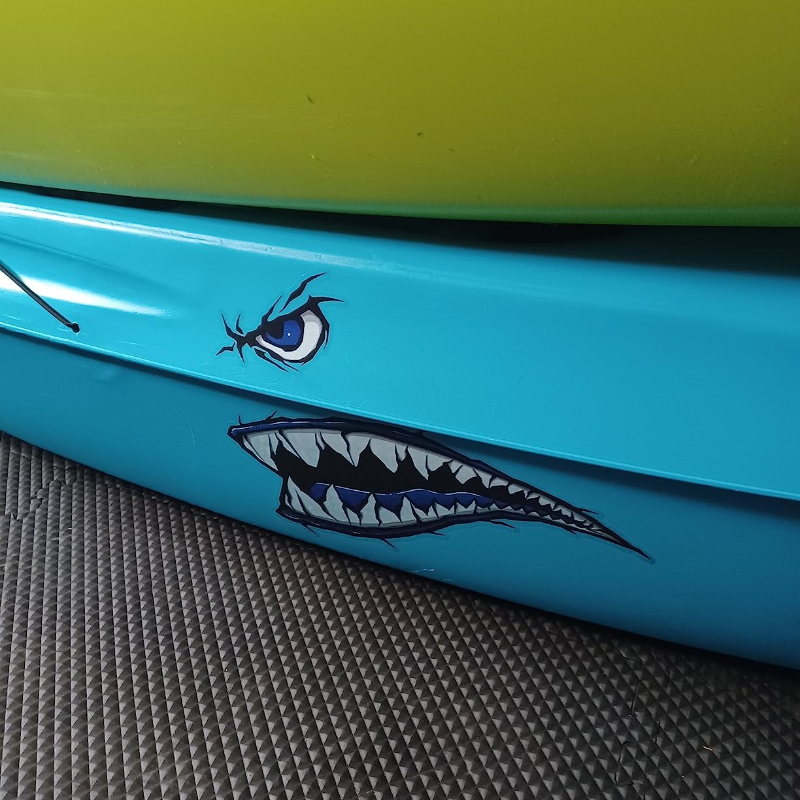 2PCS Shark Teeth Mouth Boat St - Fishing Boat Trailer review and price